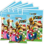Mario party bags mario bros birthday decoration  Plastic Gift Bags Marios Candy Box Baby Shower Girls Party Supplies Decor 1