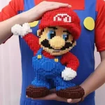 Super Mario Large Block Puzzle Assembly Toy 3D Puzzle Children's Birthday Gift Desktop Decoration 1