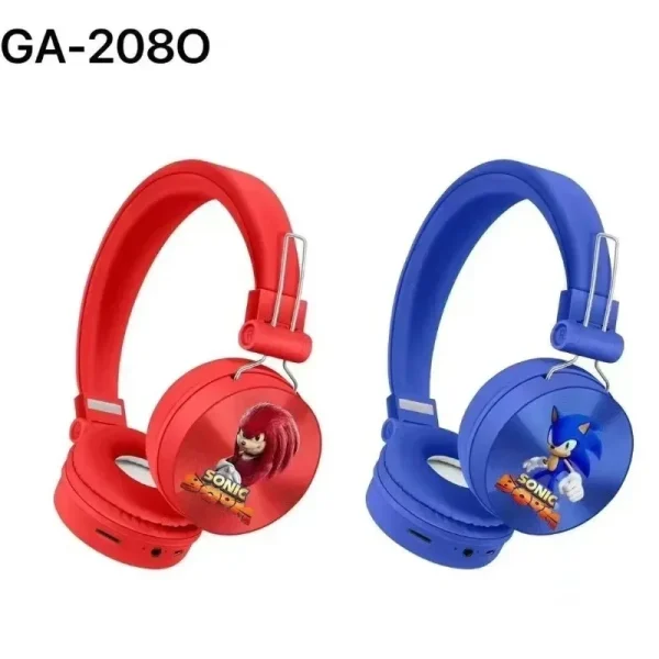 Cartoon Sonics Anime Bluetooth Earphones Gaming Headset Game Peripheral Student Birthday Gifts 2