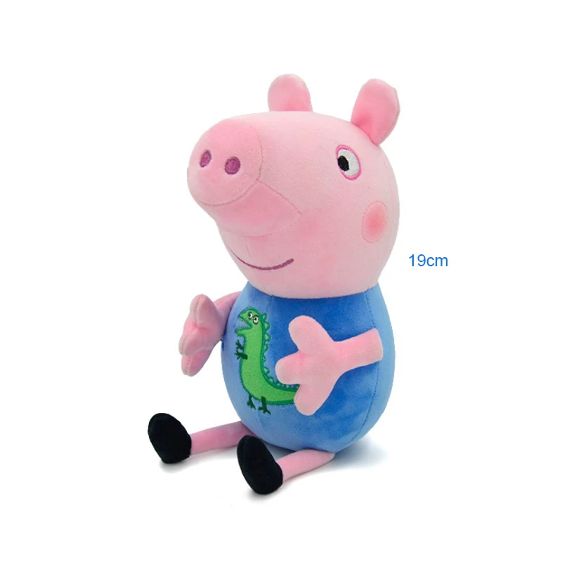 19cm Original Peppa Pig Plush Toys George Eddie Bear Mr Dinosaur Cartoon Anime Figure Stuffed Plush Toys Kids Christmas Gift Toy 5