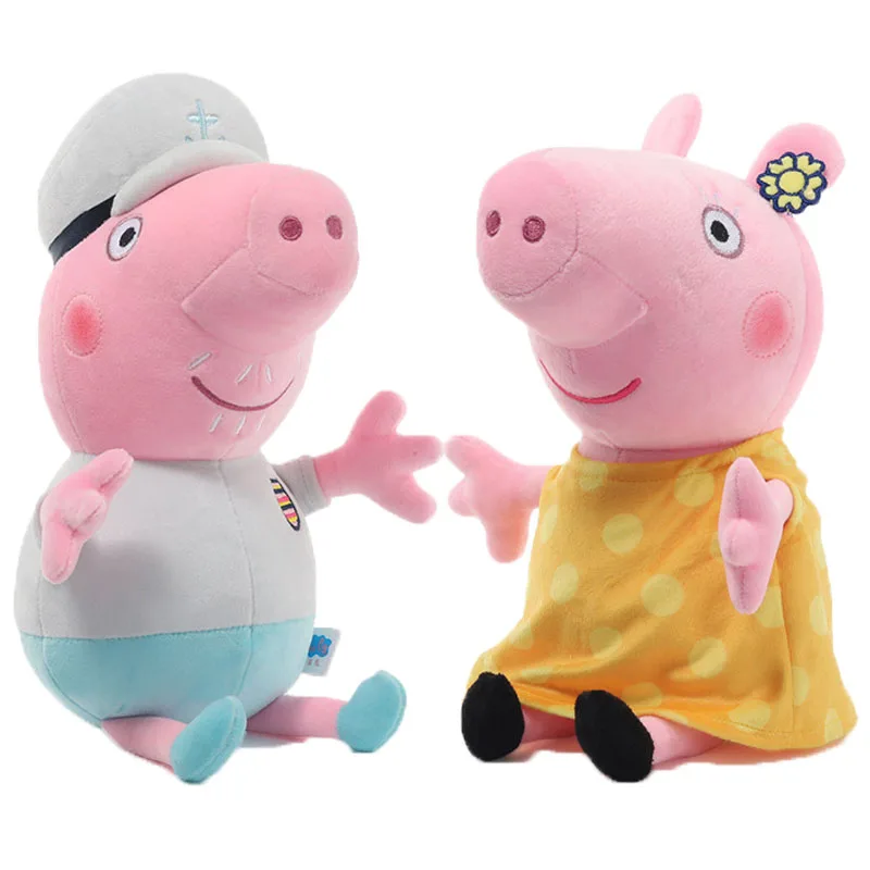 30CM Original Peppa Pig Page Pig Grandpa Pig Grandma Plush Toy Children Page Boy Girl Doll Peppa George Doll Birthday Gift 1