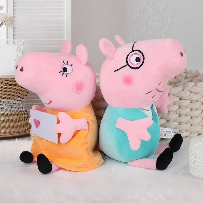 Hot Sale Peppa Pig Plush Toys George Pig Daddy Pig Mom George Dinosaur Family Pig Soft Plush Toys Kid's Gifts Can Be Sent Away 3