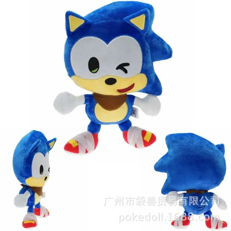 Hot-selling 23cm Quirky Expression Sonic Plush Toy Hedgehog Game Mouse Stuffed Doll Gift Toy for Children New Year Gift 3