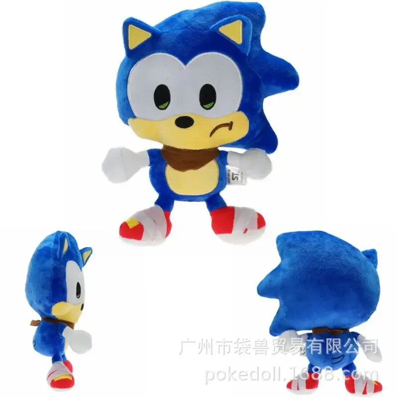 Hot-selling 23cm Quirky Expression Sonic Plush Toy Hedgehog Game Mouse Stuffed Doll Gift Toy for Children New Year Gift 2