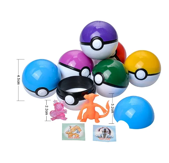 24Pcs /Set 5CM Pokemon PokeBall Model Anime Figure 3