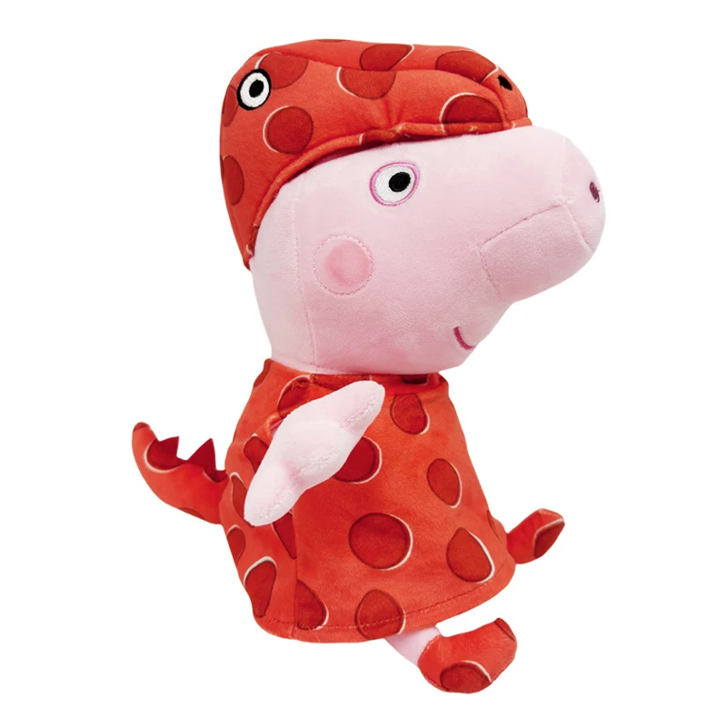 Original Peppa Pig Dinosaur Set Series Cute Cartoon Plush Toys Anime Characters Stuffed Plush Dolls Children's Birthday Gifts 6