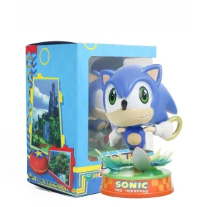 11CMSet Sonic Figure Tails Werehog Action Figures Knuckles Doll Dr. Eggman Cartoon Figurines Collectible Dolls Kids Hedgehog Toy 1