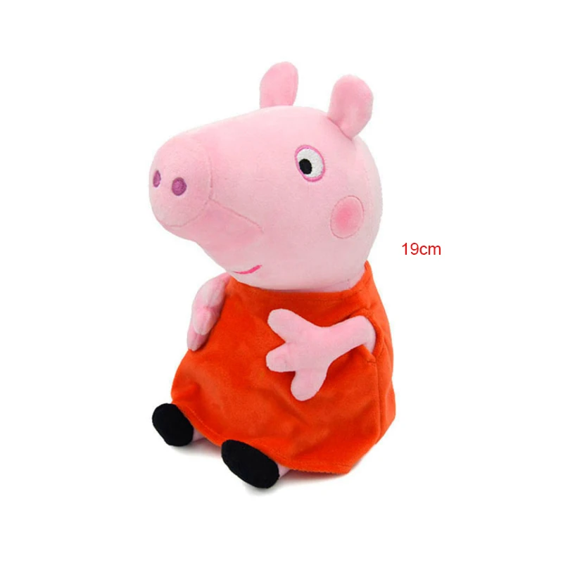 19cm Original Peppa Pig Plush Toys George Eddie Bear Mr Dinosaur Cartoon Anime Figure Stuffed Plush Toys Kids Christmas Gift Toy 3