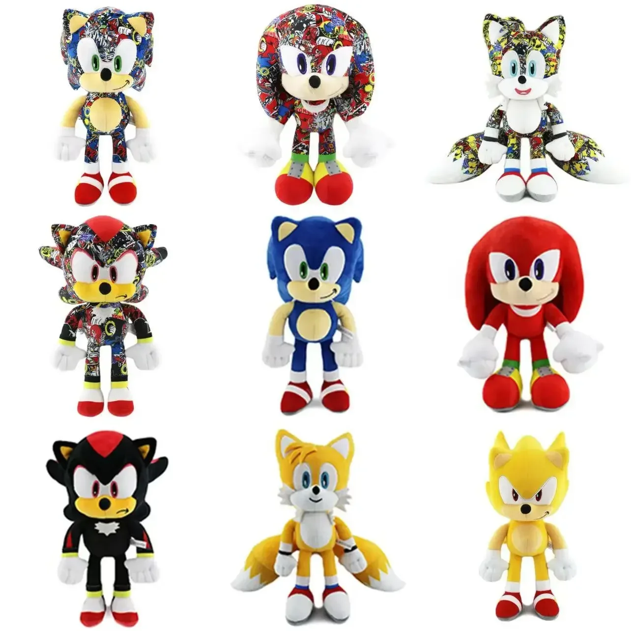 Sonic Hot Sale Cartoon Sonic Doll Cute Anime Toy Anime Games Hedgehog Mouse SchattTal Siffer Peripheral Plush Toy Kids Gifts 2