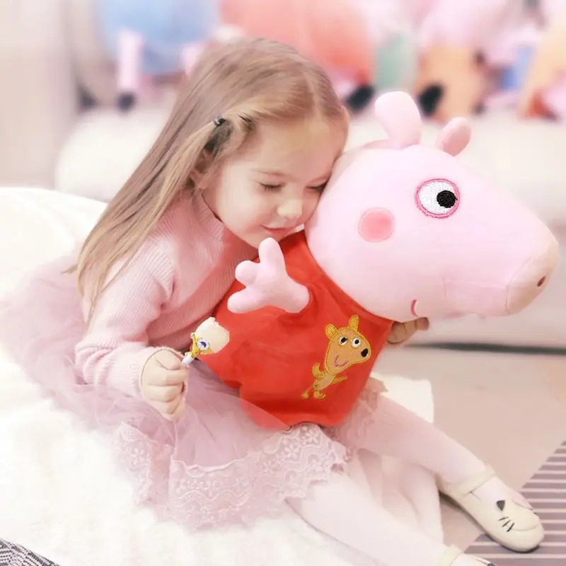 Hot Sale Peppa Pig Plush Toys George Pig Daddy Pig Mom George Dinosaur Family Pig Soft Plush Toys Kid's Gifts Can Be Sent Away 5