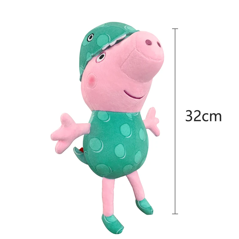 Original Peppa Pig Dinosaur Set Series Cute Cartoon Plush Toys Anime Characters Stuffed Plush Dolls Children's Birthday Gifts 4