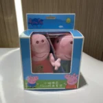 2pcs/set Genuine Peppa Pig kids Plush Toys peppa with Teddy bear George with Dinosaur Soft Stuffed Dolls Kids Toys original box 1