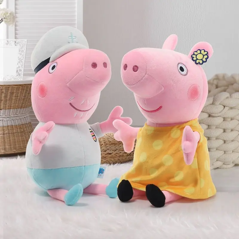 Hot Sale Peppa Pig Plush Toys George Pig Daddy Pig Mom George Dinosaur Family Pig Soft Plush Toys Kid's Gifts Can Be Sent Away 4