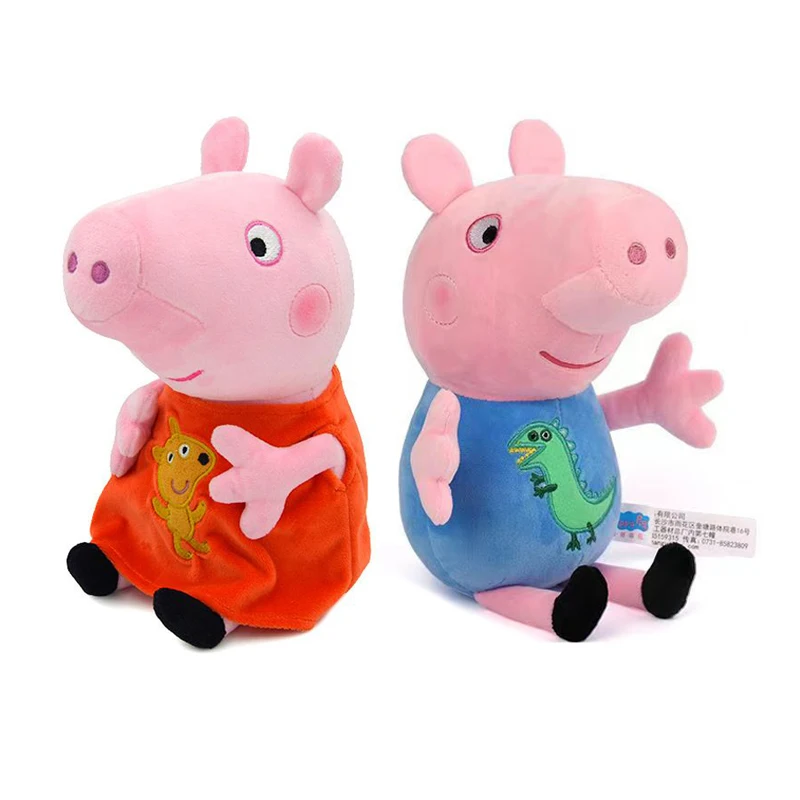 19cm Original Peppa Pig Plush Toys George Good Friend Suxi sheep Cartoon Anime Figure Stuffed Plush Toys Kids Christmas Gift Toy 4