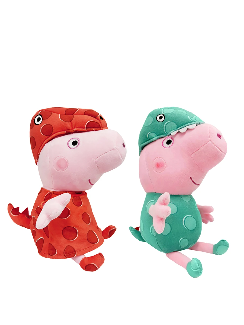 Original Peppa Pig Dinosaur Set Series Cute Cartoon Plush Toys Anime Characters Stuffed Plush Dolls Children's Birthday Gifts 1