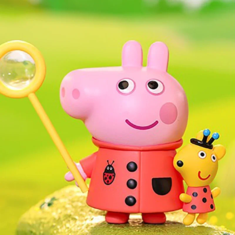 POP MART Peppa Pig Family Celebration Series Blind Box Mystery Box Kawaii Ornaments Figurines Home Decor Desktop Model Dolls 3
