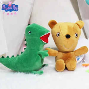 Genuine Peppa Pig Plush Pig Kids Toys 19CM Pet Dinosaur Teddy Bear Soft Stuffed Anime Figure Doll Children's Birthday Gifts 1