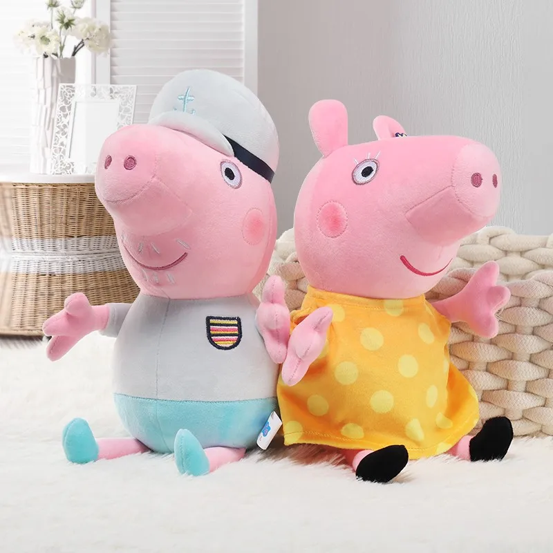 30CM Original Peppa Pig Page Pig Grandpa Pig Grandma Plush Toy Children Page Boy Girl Doll Peppa George Doll Birthday Gift 4