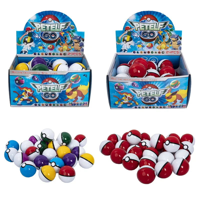 24Pcs /Set 5CM Pokemon PokeBall Model Anime Figure 1
