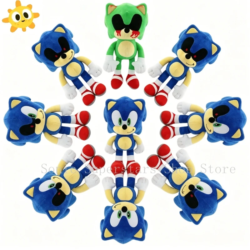 Sonic Hot Sale Cartoon Sonic Doll Cute Anime Toy Anime Games Hedgehog Mouse SchattTal Siffer Peripheral Plush Toy Kids Gifts 5
