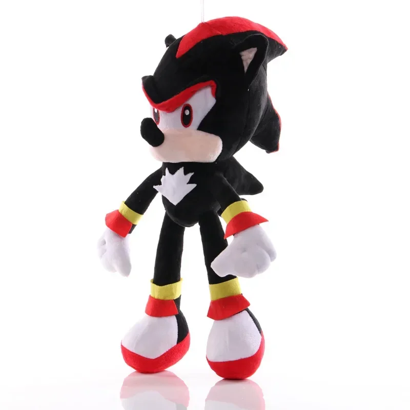 20cm Sonic Plush Doll keychain Toys Cartoon PP Cotton Black Blue Shadow Hedgehog Soft Stuffed pendant Home Decoration kids Gift 4