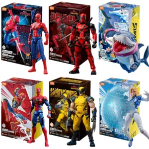 Blokees Deadpool 3 Wolverine Action Figures Spider-Man 1