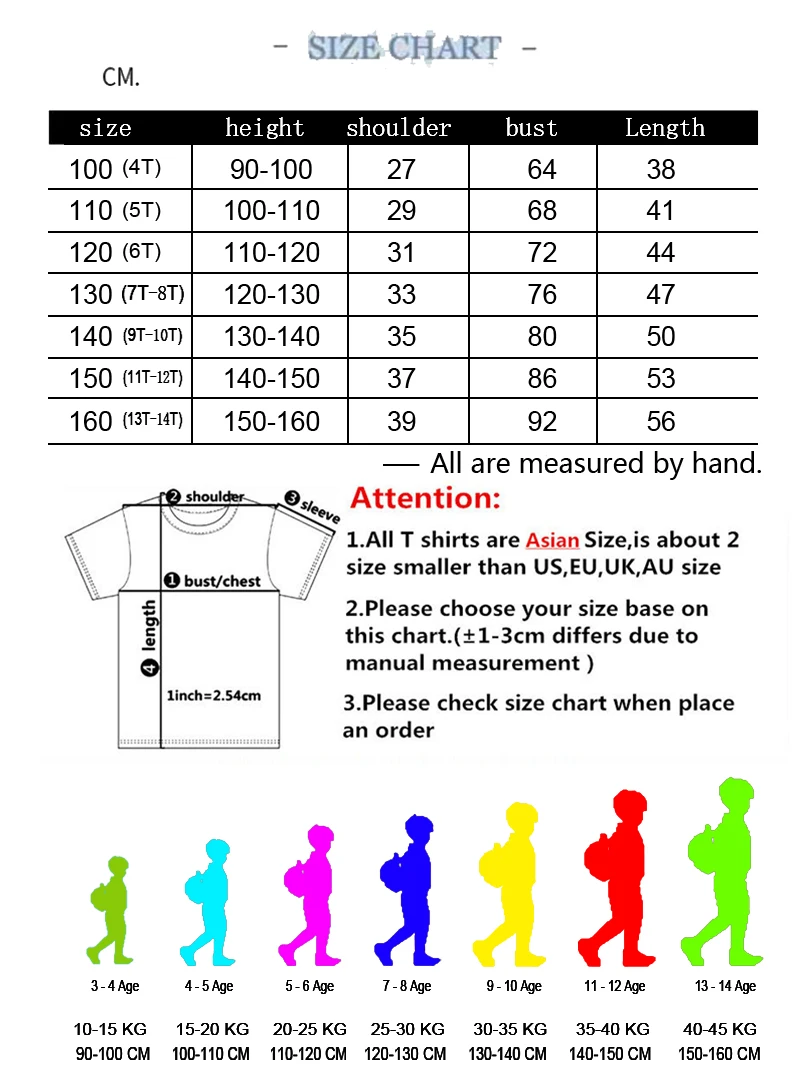 Pikachu Kids Children T Shirts Birthday Number 1-9 Printed 6