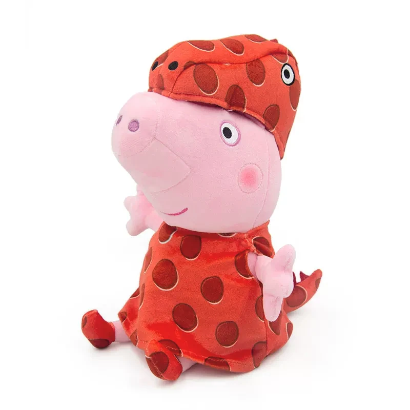 Original Peppa Pig Dinosaur Set Series Cute Cartoon Plush Toys Anime Characters Stuffed Plush Dolls Children's Birthday Gifts 5