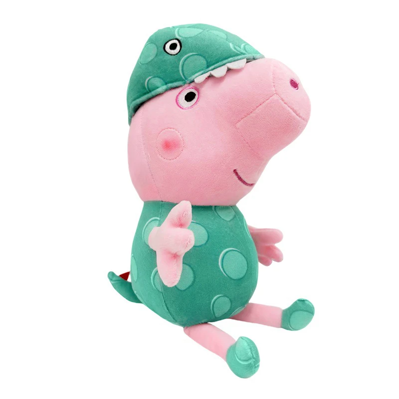 Original Peppa Pig Dinosaur Set Series Cute Cartoon Plush Toys Anime Characters Stuffed Plush Dolls Children's Birthday Gifts 3