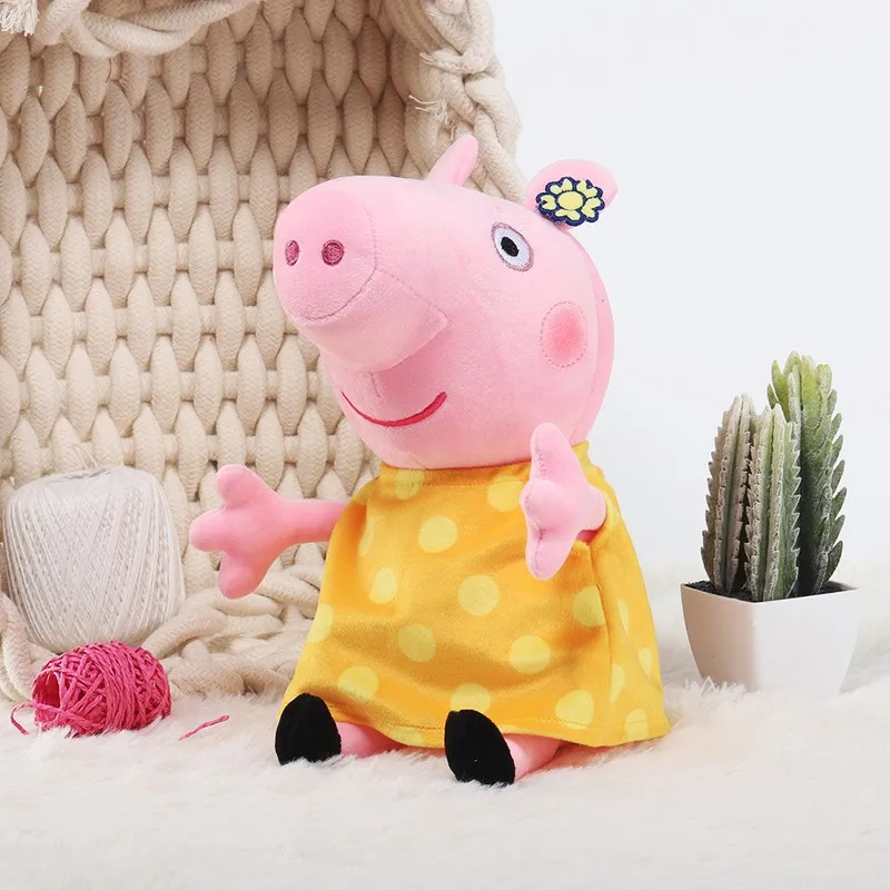 30CM Original Peppa Pig Page Pig Grandpa Pig Grandma Plush Toy Children Page Boy Girl Doll Peppa George Doll Birthday Gift 6