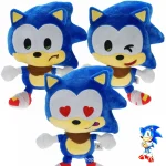 Hot-selling 23cm Quirky Expression Sonic Plush Toy Hedgehog Game Mouse Stuffed Doll Gift Toy for Children New Year Gift 1
