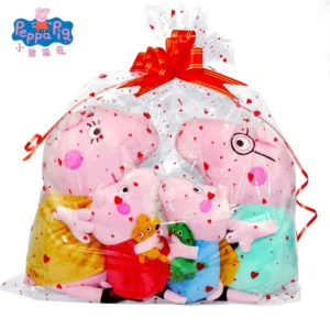 19/30cm Original Peppa Pig Plush Toys George Holiday Party Decoration Kawaii Family of 4 Suit Children's Toys Christmas Gifts 1