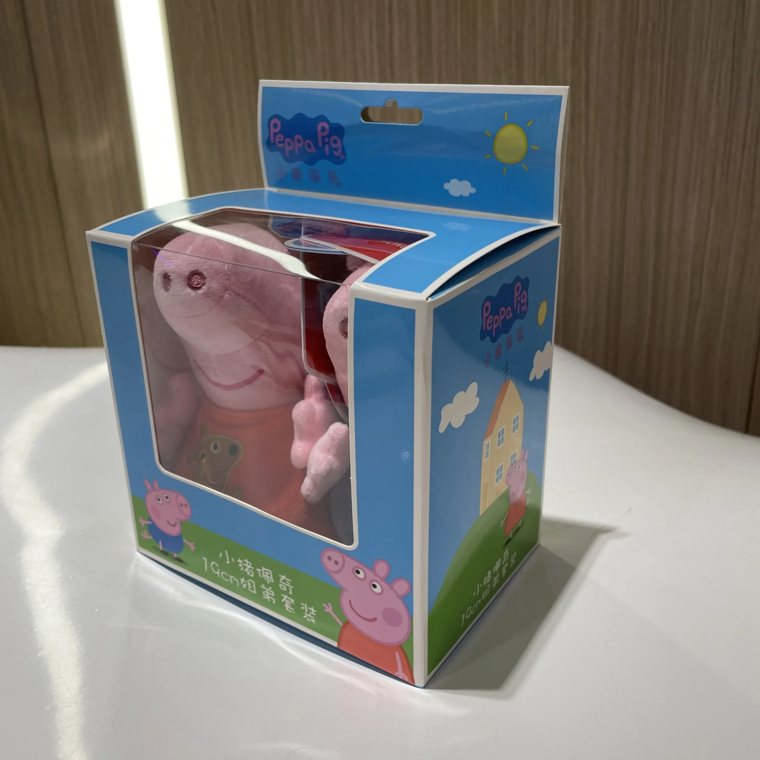 Original Box 2PCS/SET Peppa Pig 19cm Peppa George Mr dinosaur Teddy Bear Plush Toy Hot sale Children Birthday Christmas Gift 6
