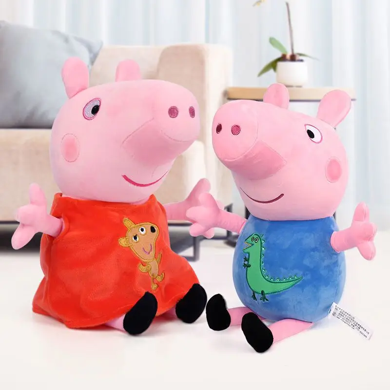 Hot Sale Peppa Pig Plush Toys George Pig Daddy Pig Mom George Dinosaur Family Pig Soft Plush Toys Kid's Gifts Can Be Sent Away 2