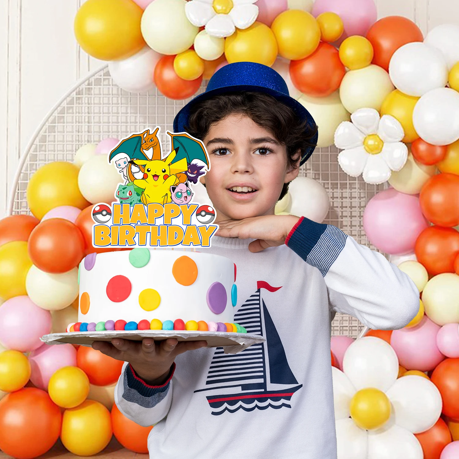 Pokemon Cupcake Toppers for Pokemon Birthday Decorations Supplies 4