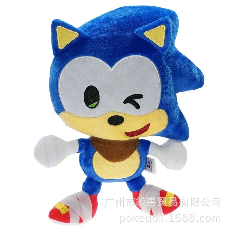 Hot-selling 23cm Quirky Expression Sonic Plush Toy Hedgehog Game Mouse Stuffed Doll Gift Toy for Children New Year Gift 4