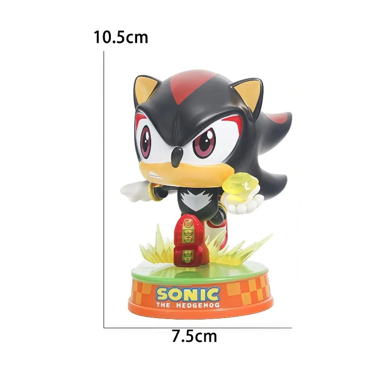 11CMSet Sonic Figure Tails Werehog Action Figures Knuckles Doll Dr. Eggman Cartoon Figurines Collectible Dolls Kids Hedgehog Toy 4