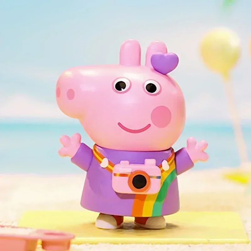 POP MART Peppa Pig Family Celebration Series Kawaii Anime Action Figure Blind Box - Surprise Mystery Doll Collectible for Fans 3