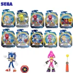 Original Sonic The Hedgehog 4 Inch Action Figure Classic Anime Character Collectible Model Exclusive Accessories Diamond Kid Toy 1