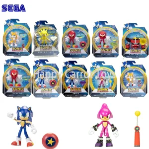 Original Sonic The Hedgehog 4 Inch Action Figure Classic Anime Character Collectible Model Exclusive Accessories Diamond Kid Toy 1